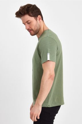تی شرت سبز مردانه رگولار یقه گرد کد 688637072
