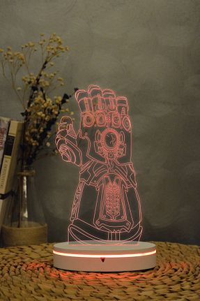 چراغ مطالعه / رومیزی سفید اکریلیک Yubi Design - کد 260601032