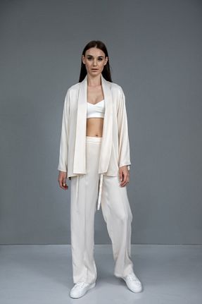 ست بالاتنه و پائین تنه نباتی زنانه بافتنی ST COLETTE BR - کد 740839583