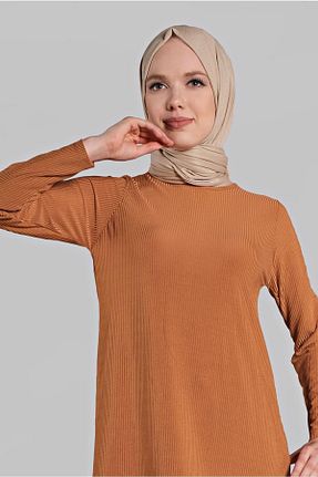 ست بالاتنه و پائین تنه حجاب نارنجی زنانه رگولار TRENDTESETTÜR - کد 86585792