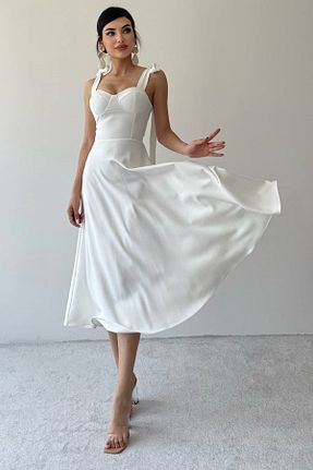 لباس مجلسی و فارغ التحصیلی سفید زنانه مخلوط پلی استر lovebox - کد 741172791