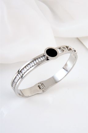 دستبند استیل زنانه فولاد ( استیل ) کد 741575026
