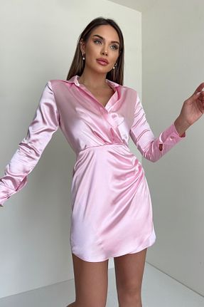 لباس صورتی زنانه بافتنی signora rosso - کد 741646905