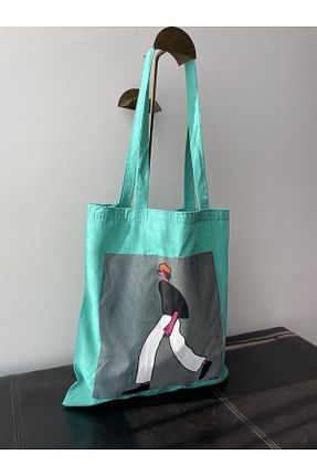 کیف دوشی سبز زنانه پارچه ای sisa.art - کد 741372329