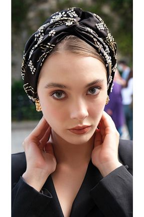 کلاه شنای حجاب مشکی زنانه ladrans - کد 741389831