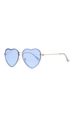 عینک آفتابی آبی زنانه 60 UV400 هندسی کد 741786509