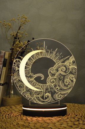 چراغ مطالعه / رومیزی مشکی اکریلیک Yubi Design - کد 266742539