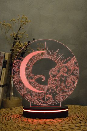 چراغ مطالعه / رومیزی مشکی اکریلیک Yubi Design - کد 266742539