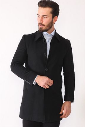 پالتو مشکی مردانه رگولار Dewberry - کد 6851326