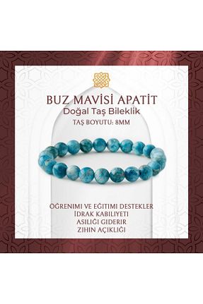 دستبند جواهر سفید زنانه سنگ طبیعی Saff Doğal Taş - کد 742270331
