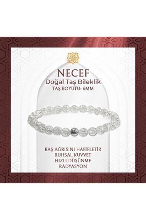 دستبند جواهر سفید زنانه سنگ طبیعی Saff Doğal Taş - کد 742270540