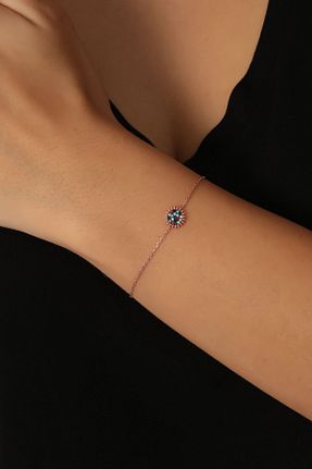 دستبند نقره صورتی زنانه 925 عیار Bilsen Store - کد 49388930