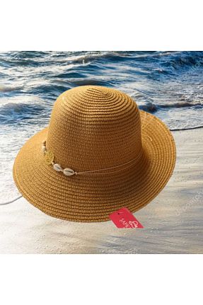 کلاه قهوه ای زنانه حصیر BTL STORE - کد 742350764