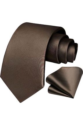 کراوات قهوه ای مردانه ساتن Standart کد 742435871