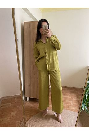 ست بالاتنه و پائین تنه سبز زنانه بافتنی Edanın Butiği - کد 742616263