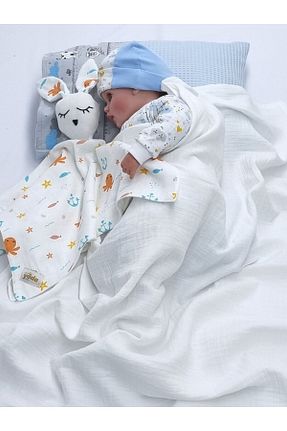 پتوی کودک و نوزاد سفید پنبه ای Yada Baby - کد 737794623