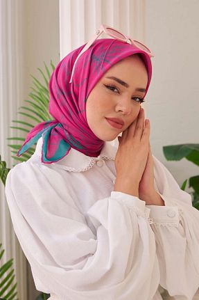 روسری صورتی پنبه ای Silk Home - کد 742788364