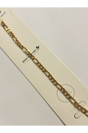 دستبند استیل (فولاد) طلائی مردانه استیل ضد زنگ stainless steell - کد 742903094