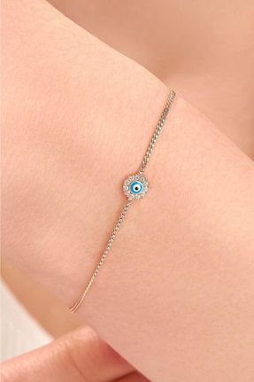 دستبند نقره صورتی زنانه 925 عیار Tmt Silver - کد 743229806