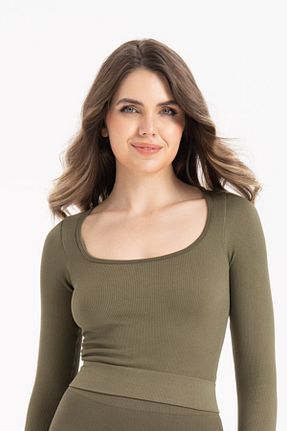 بلوز سبز زنانه ساده Formeasy - کد 737000246