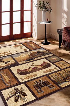 فرش قهوه ای زیره ضد لغزش Vagonik - کد 743301529