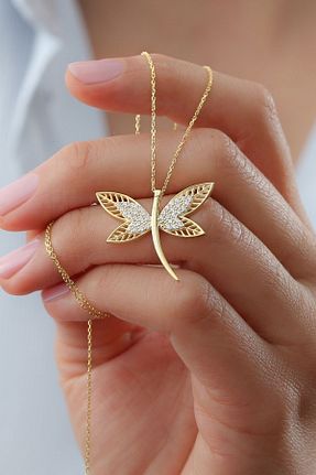 گردنبند نقره طلائی زنانه 925 عیار Silvano Jewelry - کد 444314727