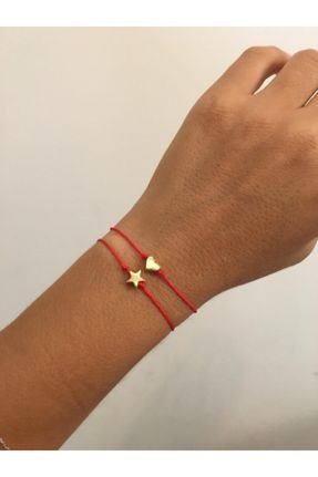 دستبند جواهر قرمز زنانه روکش طلا کد 170562013