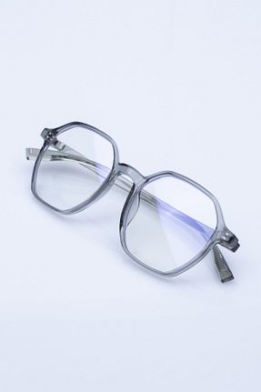 عینک محافظ نور آبی طوسی زنانه مات LUNOX - کد 743338200