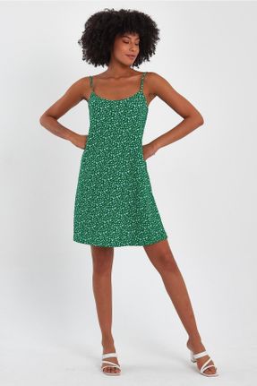 لباس سبز زنانه بافتنی پنبه (نخی) راحت کد 742234221