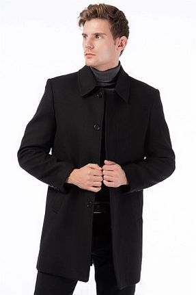 پالتو مشکی مردانه رگولار Dewberry - کد 6851330