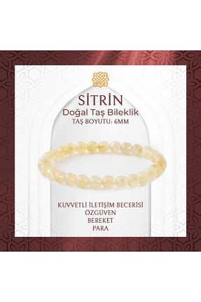 دستبند جواهر سفید زنانه سنگ طبیعی Saff Doğal Taş - کد 742270169