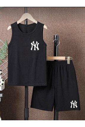ست بالاتنه و پائین تنه مشکی بچه گانه بافتنی Serays moda - کد 742295650