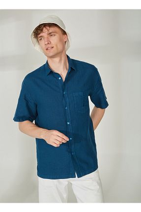 پیراهن فیروزه ای مردانه رگولار Bikkembergs - کد 742198709
