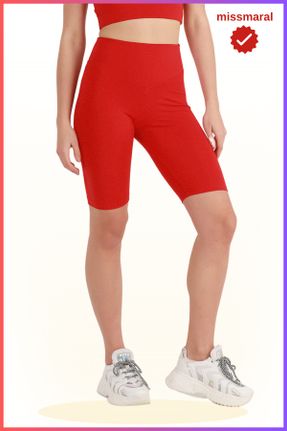 ساق شلواری قرمز زنانه بافتنی پلی استر کد 240993676