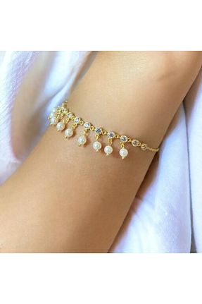 دستبند نقره طلائی زنانه 925 عیار BerCio Store - کد 742620728