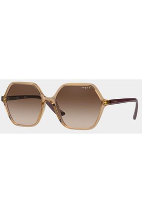 عینک آفتابی قهوه ای زنانه UV400 Vogue - کد 57084340