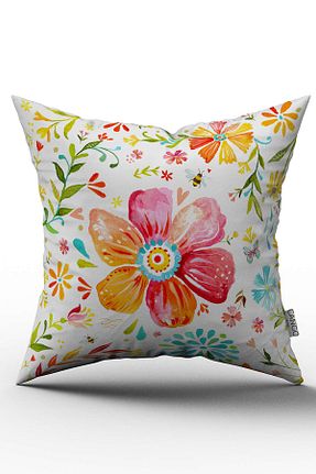 کوسن و روکش کوسن نارنجی لانه زنبوری میکرو Cango Home - کد 42662158