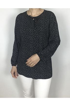 بلوز حجاب مشکی زنانه ویسکون ECE GİYİM - کد 743039924