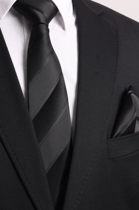 کراوات مشکی مردانه Standart پلی استر کد 743171449