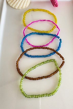خلخال جواهر رنگی زنانه منجق Planet Butik - کد 743205108