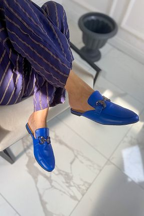 دمپائی آبی زنانه پاشنه تخت SHOEBELLAS - کد 743379498