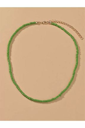 گردنبند جواهر سبز زنانه منجق muptejewelry - کد 742304411