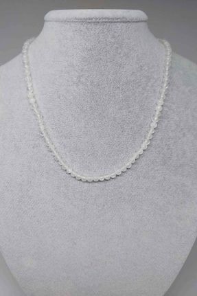 گردنبند جواهر سفید زنانه سنگی کد 651993018