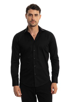 پیراهن مشکی مردانه رگولار Giant - کد 732710814