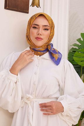 روسری زرد پنبه ای Silk Home - کد 742788495