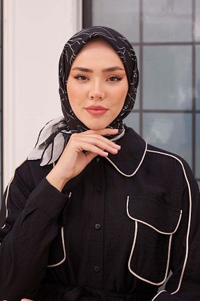 روسری مشکی پنبه ای Silk Home - کد 742788524
