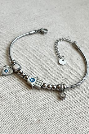 دستبند استیل (فولاد) زنانه استیل (فولاد) MODA - کد 743119658