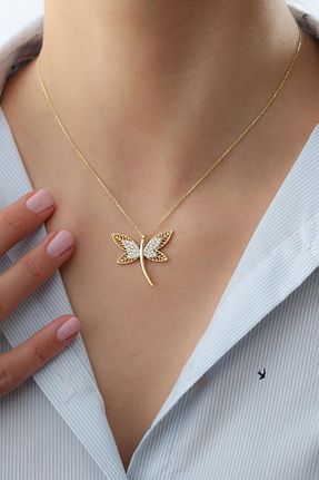 گردنبند نقره طلائی زنانه 925 عیار Silvano Jewelry - کد 444314727