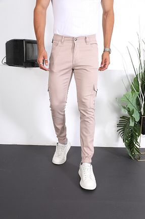 شلوار بژ مردانه پنبه - الاستین ENZİM JEANS - کد 743406808