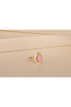 انگشتر نقره صورتی زنانه عقیق Akgül Silver - کد 743413057